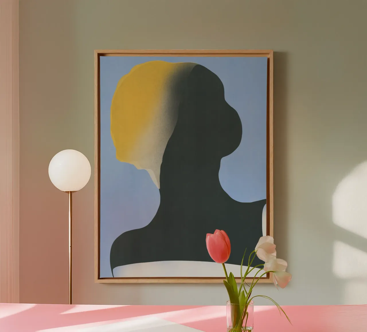 Minimal figure 11 canvas by Little Dean