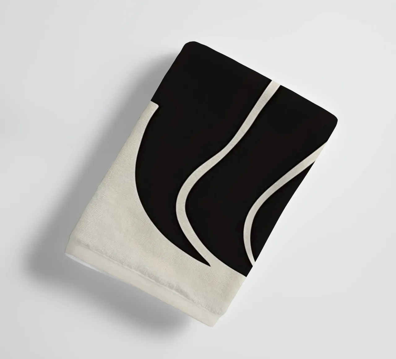 Picasso Zwart Wit Surrealistisch Profiel Abstract Gezicht badhanddoek van homdeco