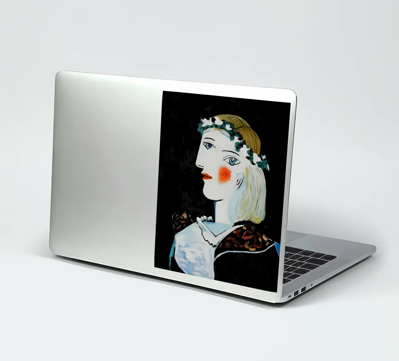 Picasso Donna con corona di fiori Ritratto a due occhi adesivo da homdeco