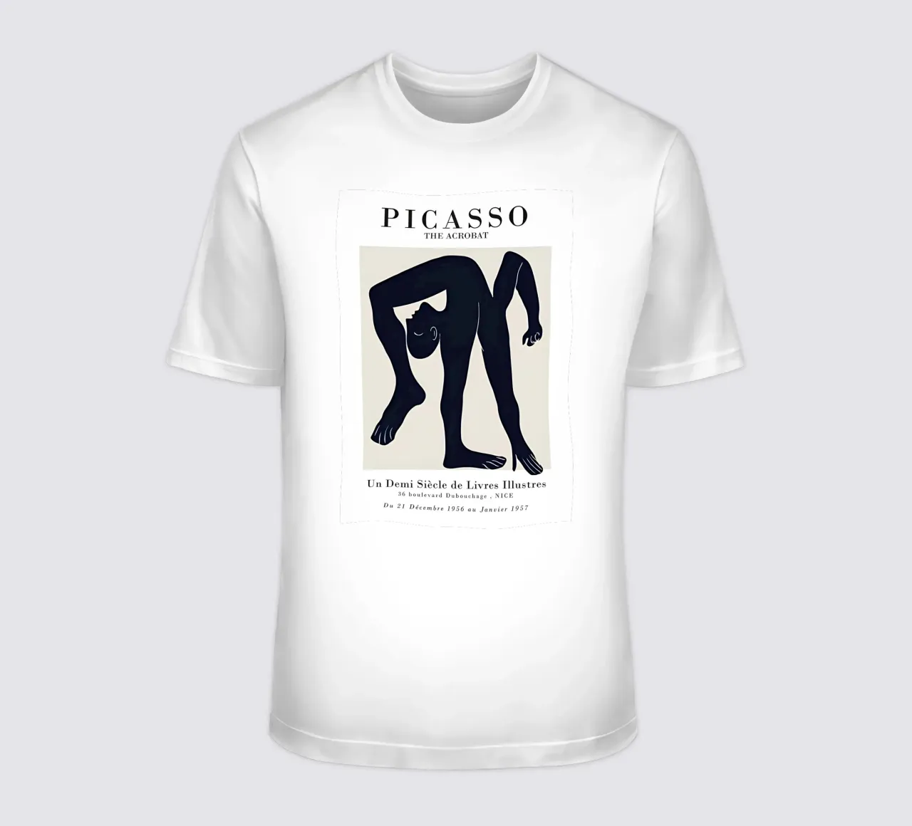 Poster della mostra Picasso L'acrobata minimalista t-shirt da homdeco