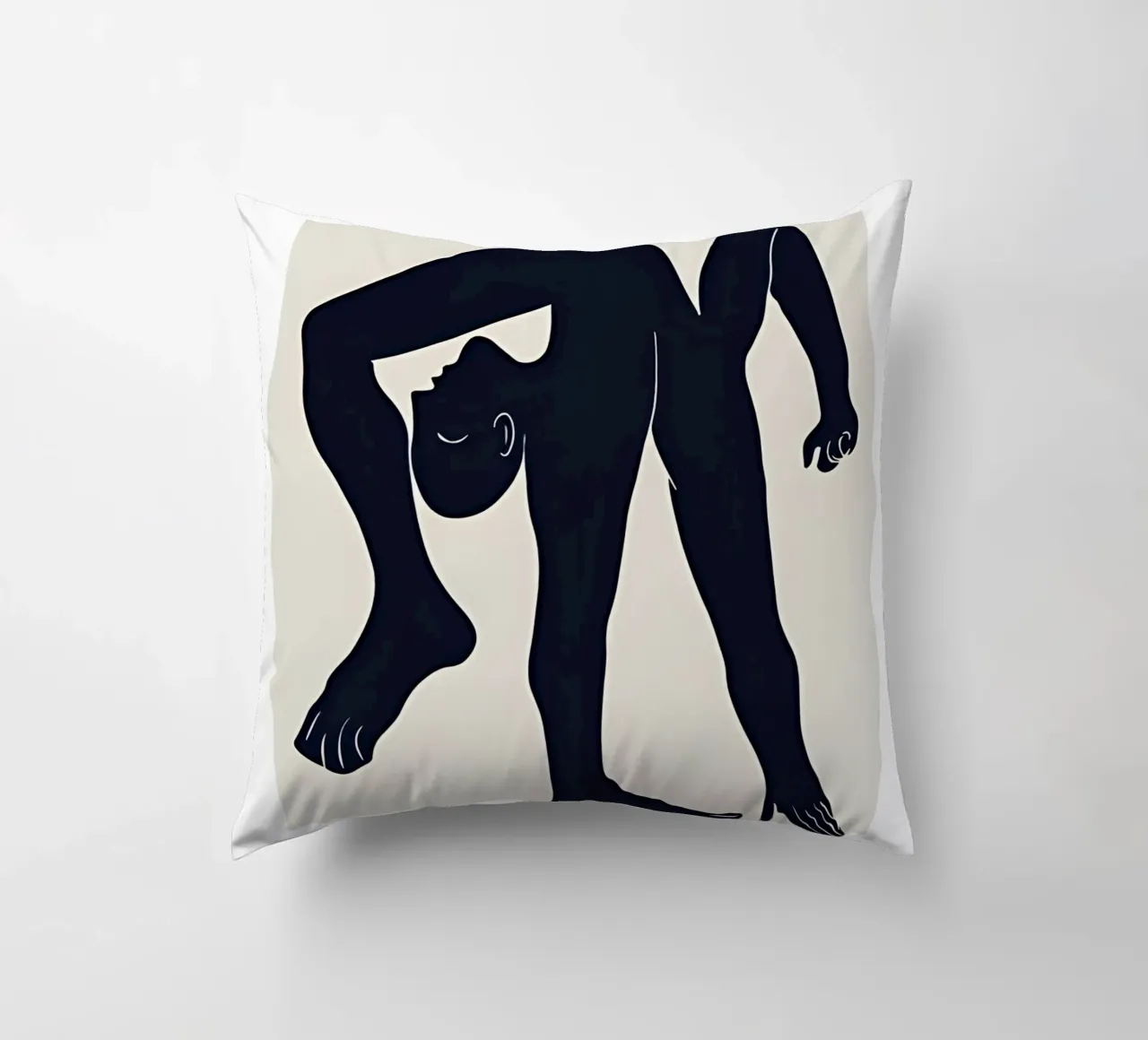 Poster della mostra Picasso L'acrobata minimalista cuscino da homdeco
