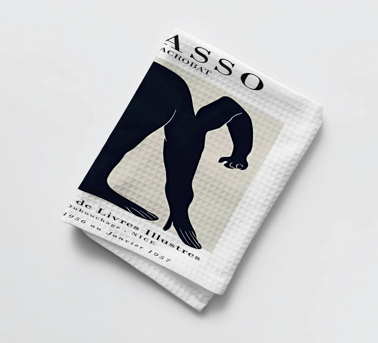 Poster della mostra Picasso L'acrobata minimalista canovaccio da cucina da homdeco