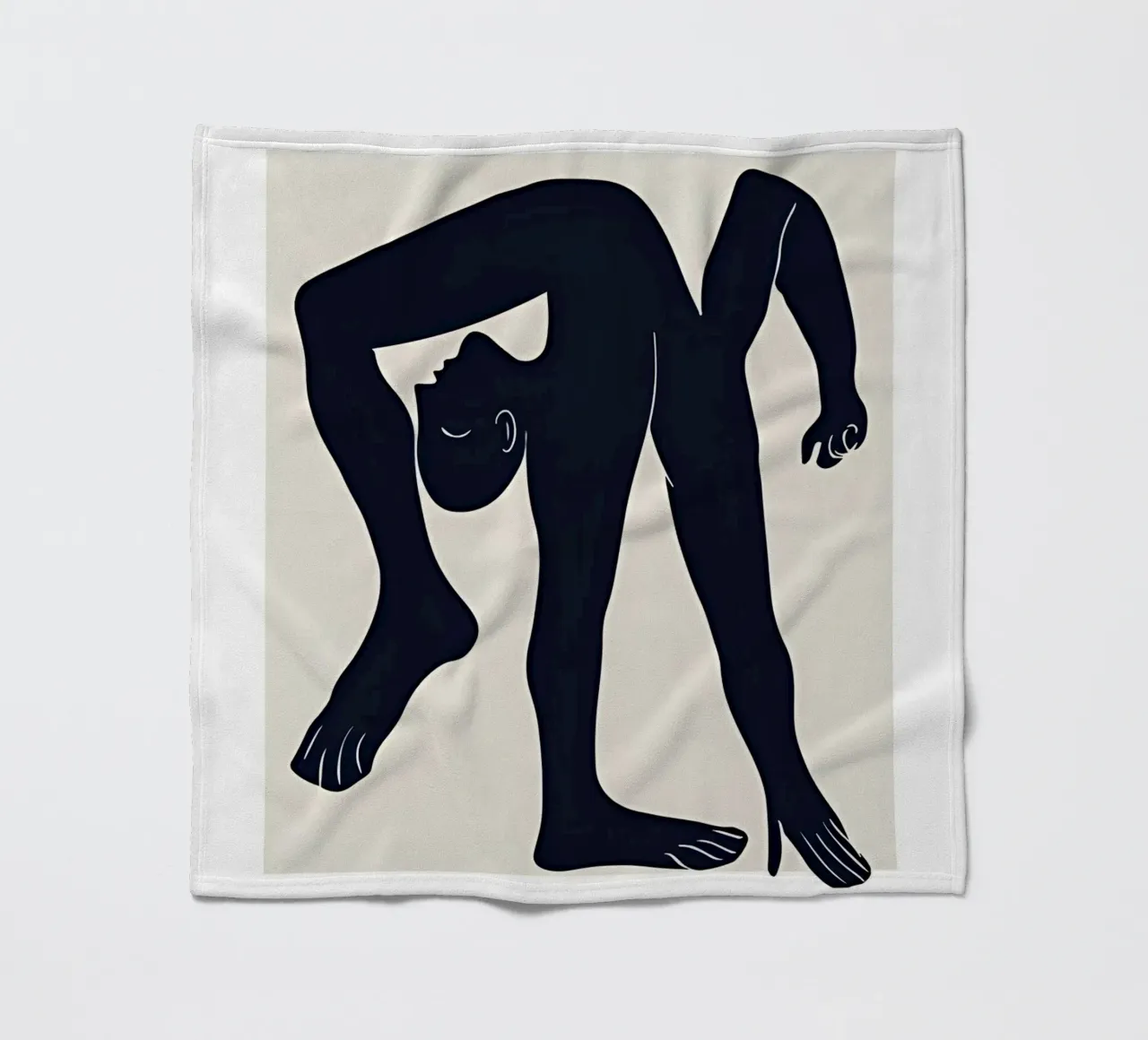 Poster della mostra Picasso L'acrobata minimalista coperta in pile da homdeco