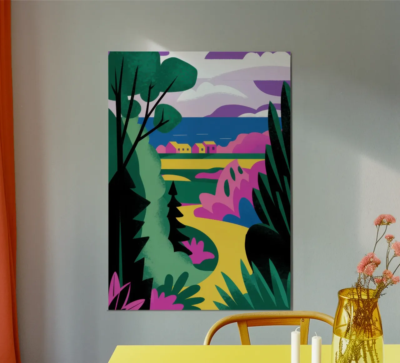 Vibrant Lush Wilderness alu-dibond by Veil Maya