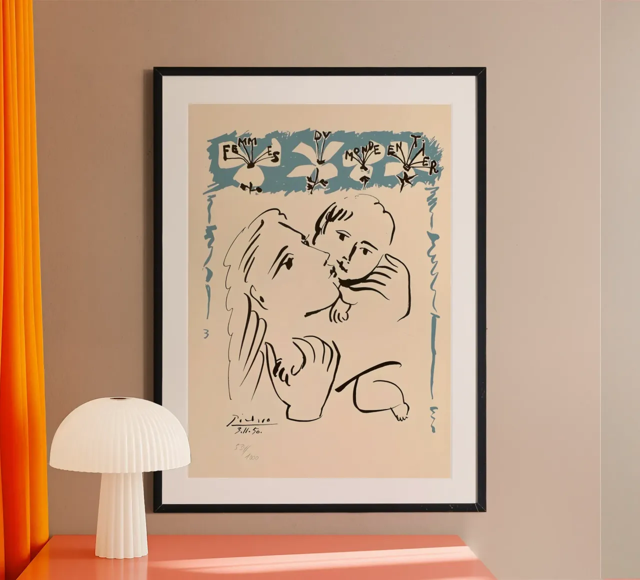 Picasso Mother & Child "Femmes du Monde Entier" Print poster de homdeco