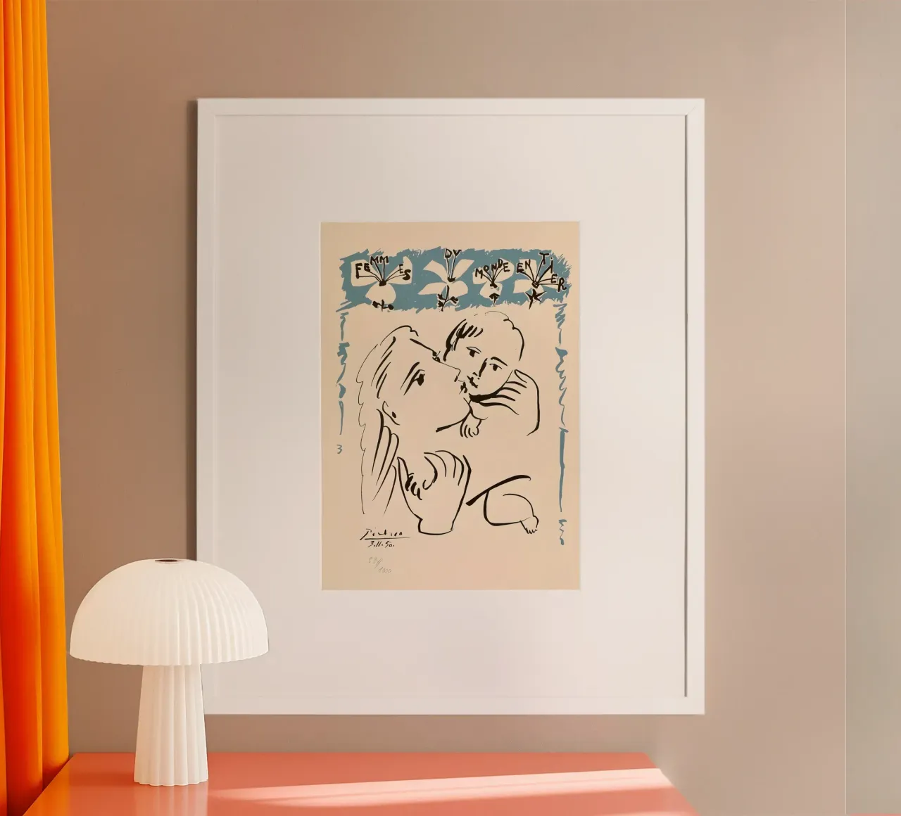 Picasso Mother & Child "Femmes du Monde Entier" Print poster de homdeco