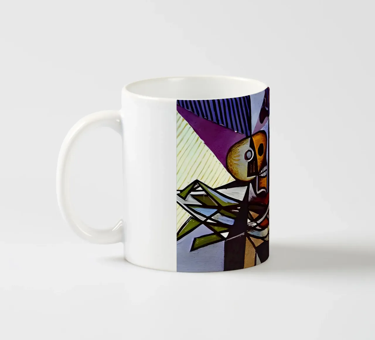 Picasso Totenkopf und Krug Kubistisches Stilleben Keramik Tasse von homdeco