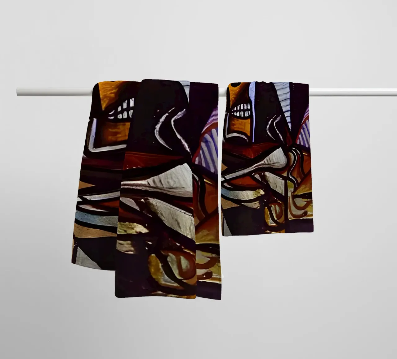 Picasso Skull and Pitcher Cubist Still Life towel by homdeco