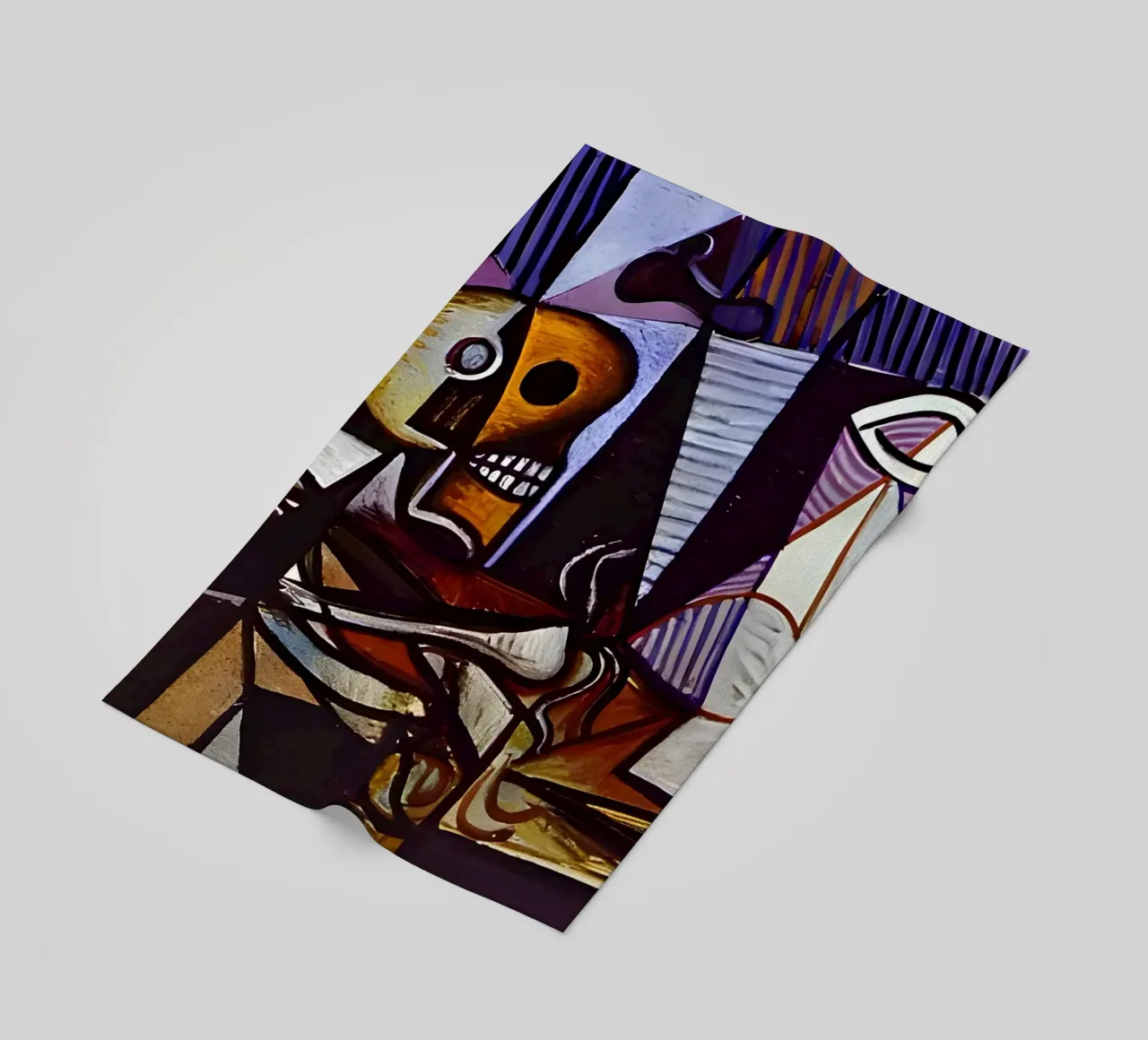 Picasso Teschio e brocca Natura morta cubista telo mare da homdeco