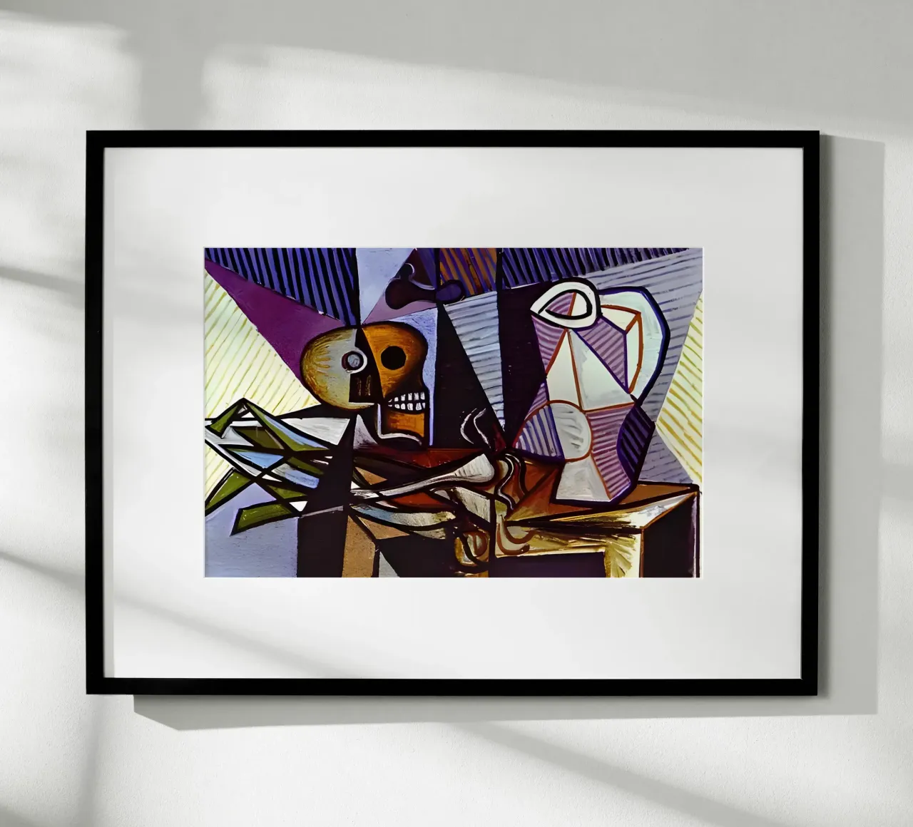 Picasso Teschio e brocca Natura morta cubista carta hahnemühle da homdeco
