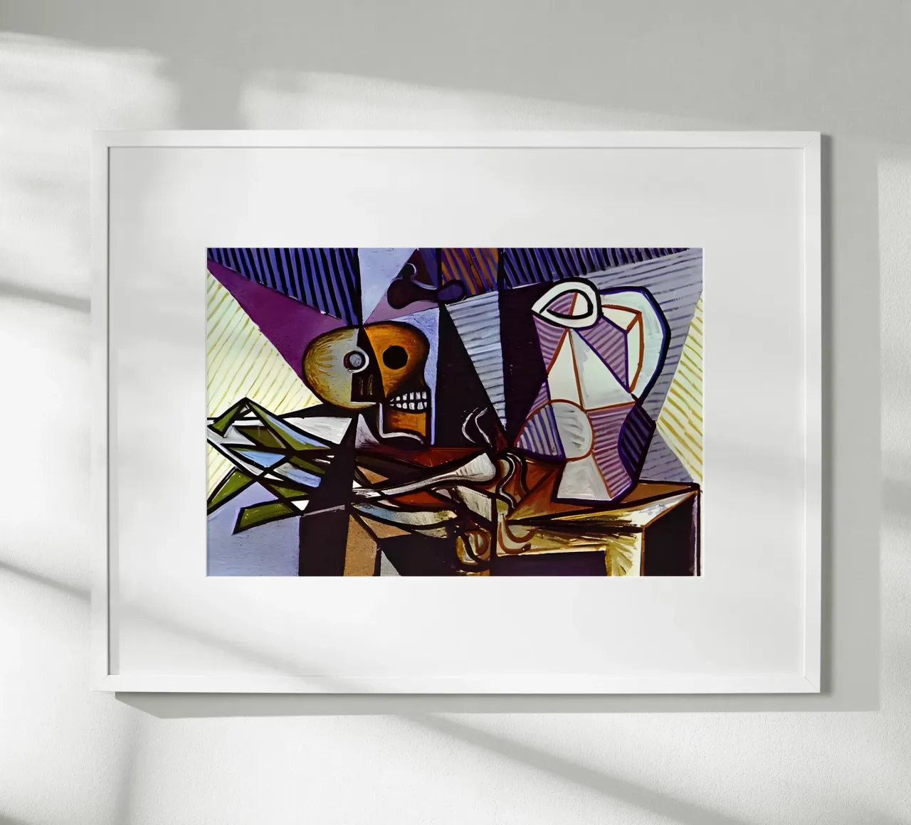 Picasso Teschio e brocca Natura morta cubista carta hahnemühle da homdeco