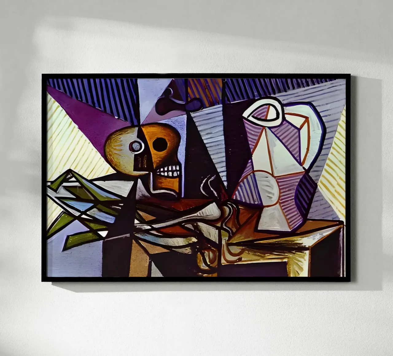 Picasso Teschio e brocca Natura morta cubista carta hahnemühle da homdeco