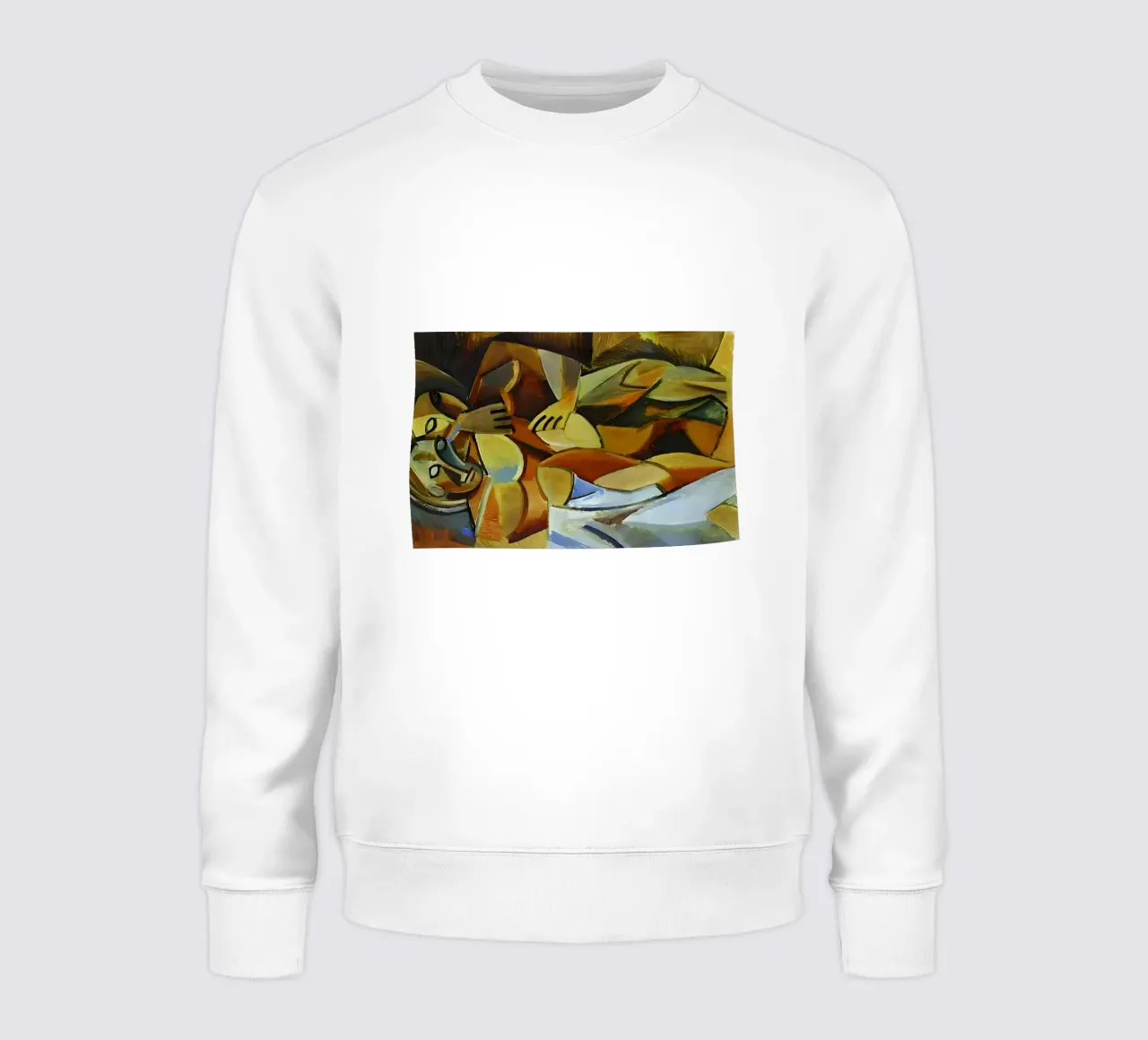 Picasso Reclining Nude Cubist Abstract Figure sweatshirt by homdeco