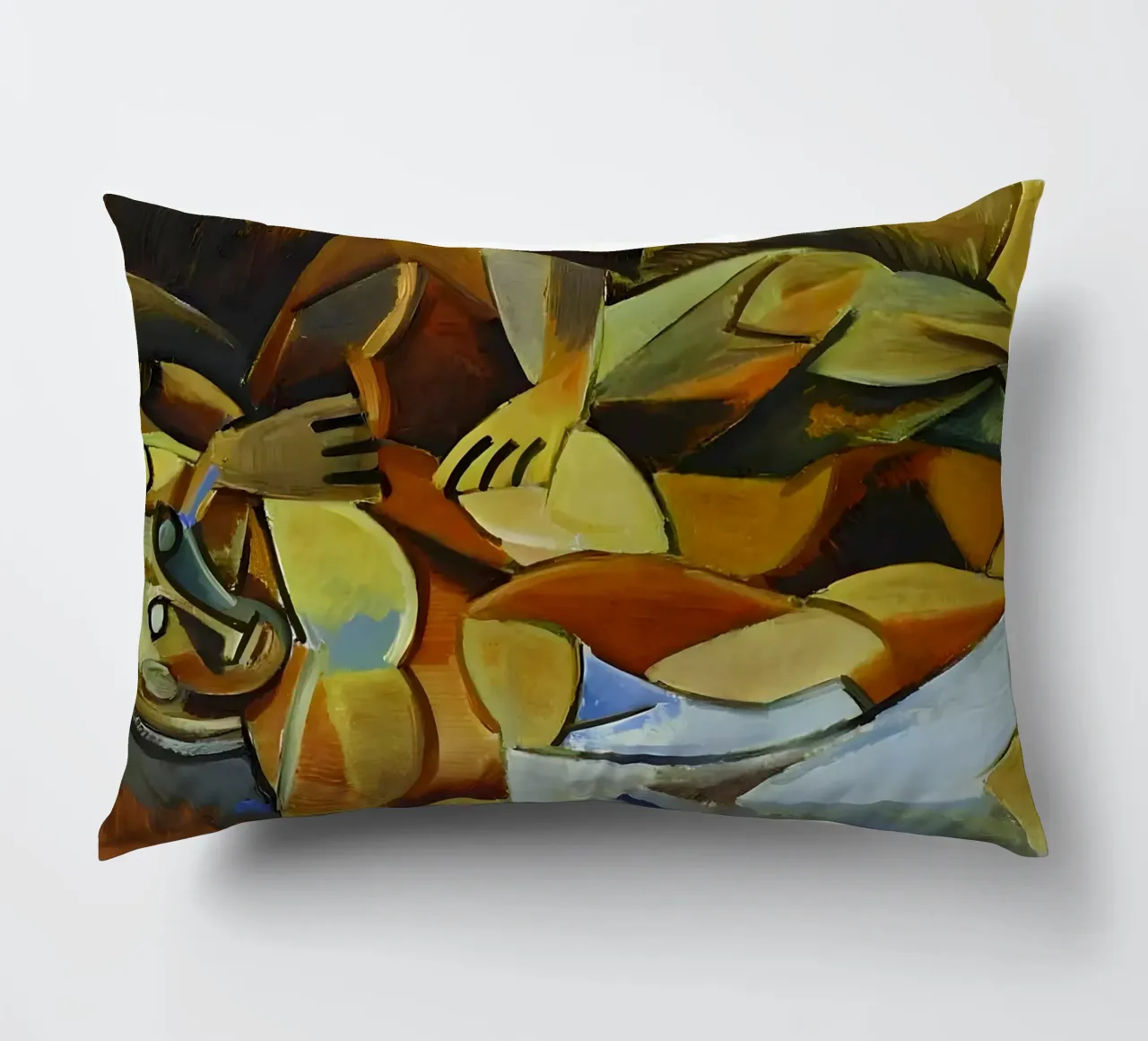 Picasso Reclining Nude Cubist Abstract Figure decorative cushion by homdeco