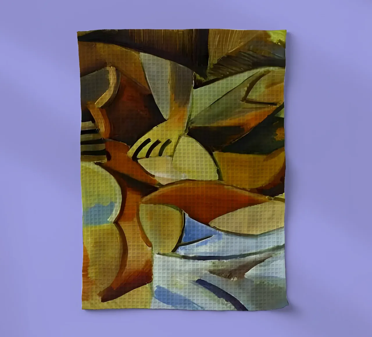 Picasso Reclining Nude Cubist Abstract Figure tea towel by homdeco