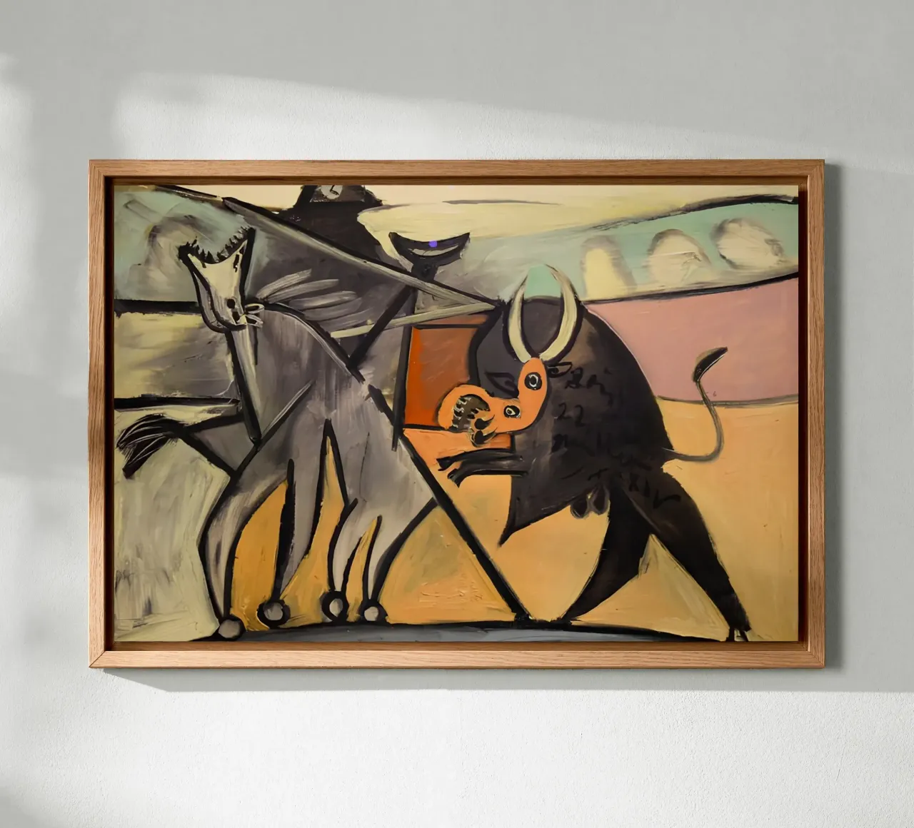 Picasso Minotauromachy Cubist Bullfight Abstract Print canvas by homdeco