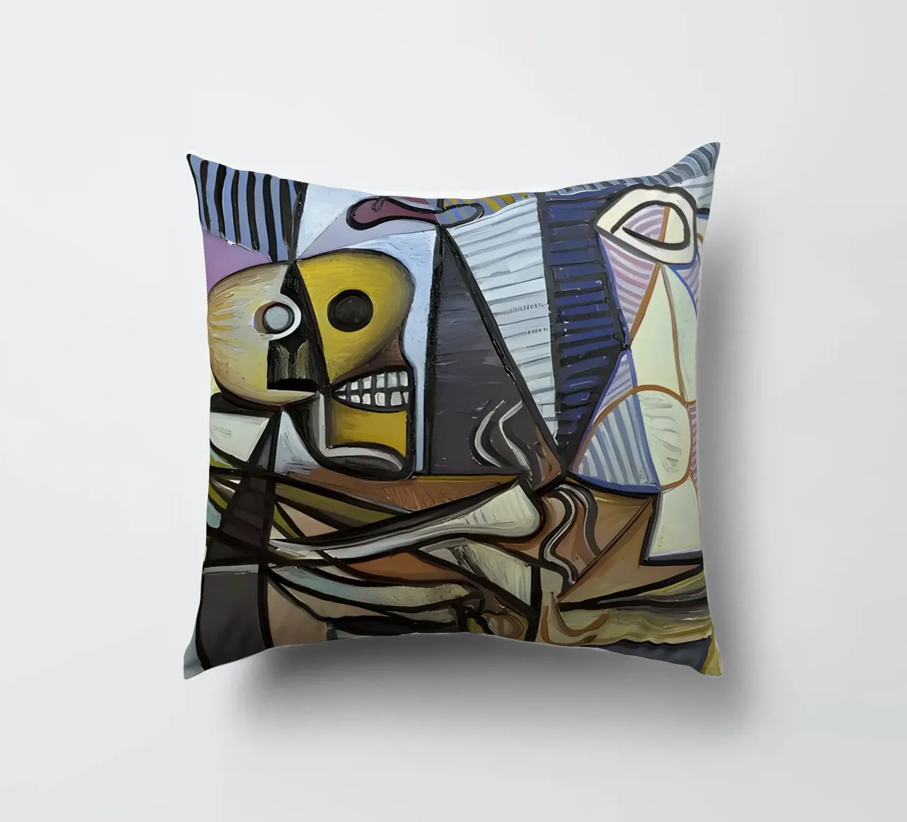 Bodegón cubista con calavera y jarra de Picasso cojín de homdeco