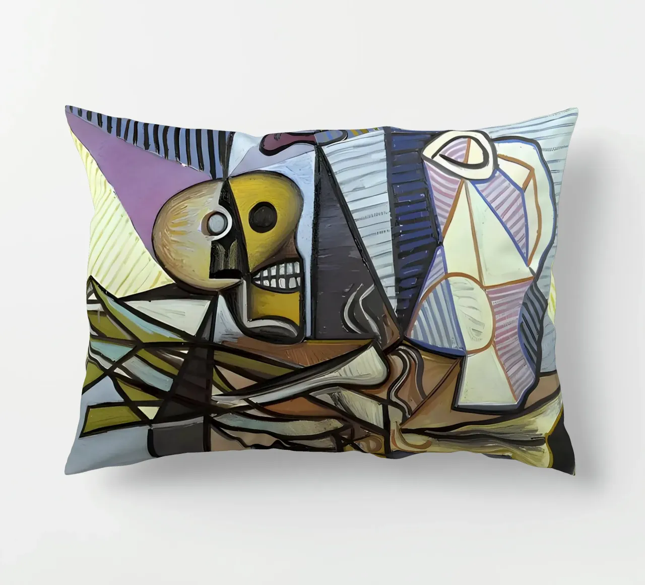 Bodegón cubista con calavera y jarra de Picasso cojín de homdeco