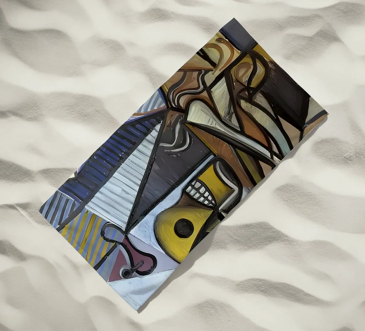 Picasso Teschio e brocca Natura morta cubista telo mare da homdeco