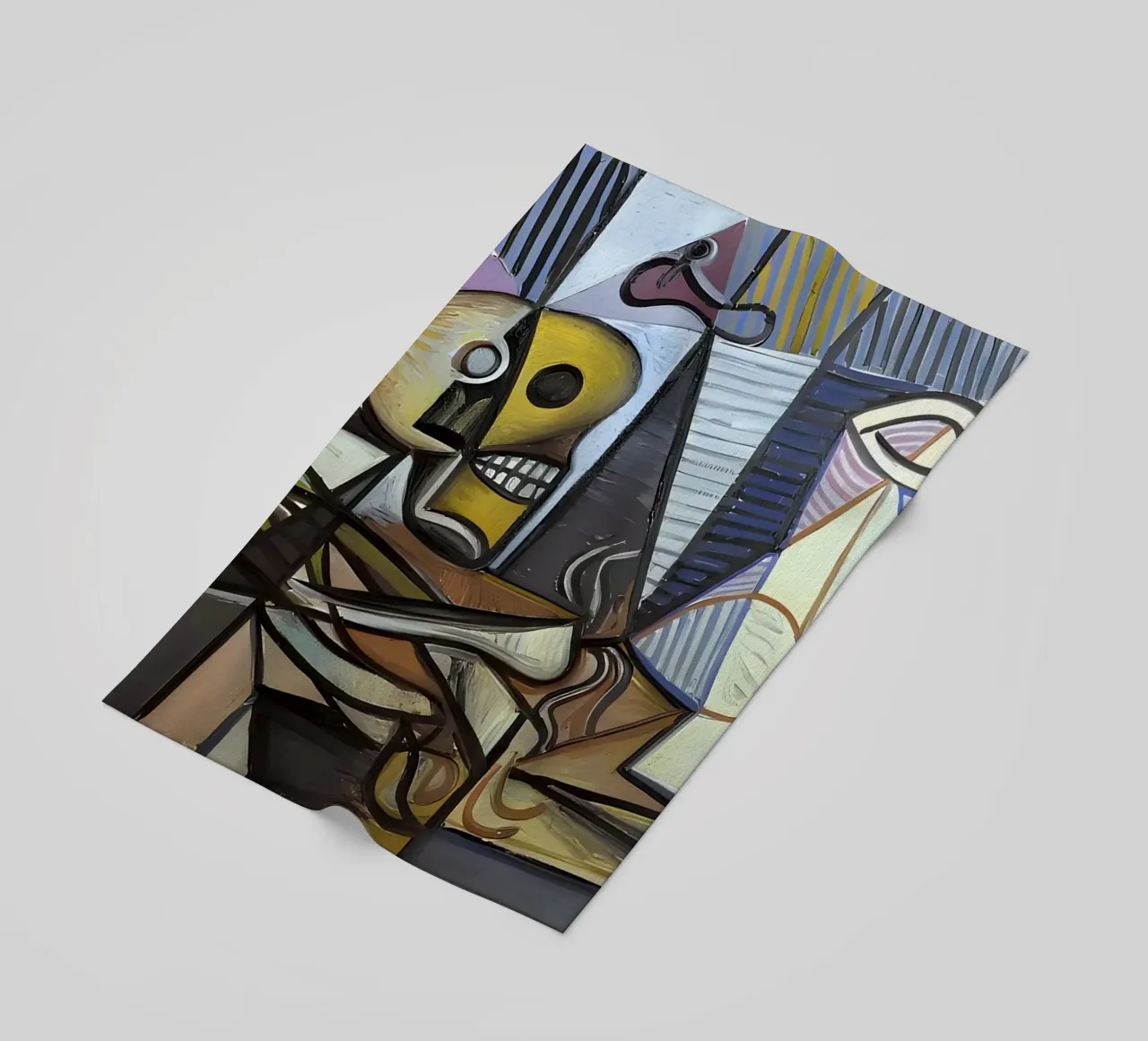 Picasso Teschio e brocca Natura morta cubista telo mare da homdeco