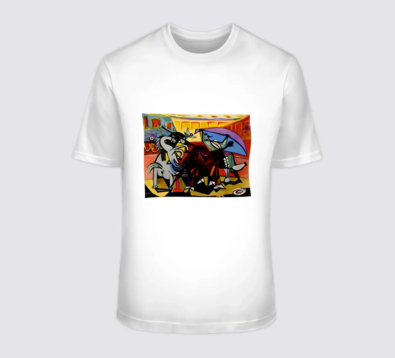Picasso Scena di corrida Matador cubista dinamico t-shirt da homdeco