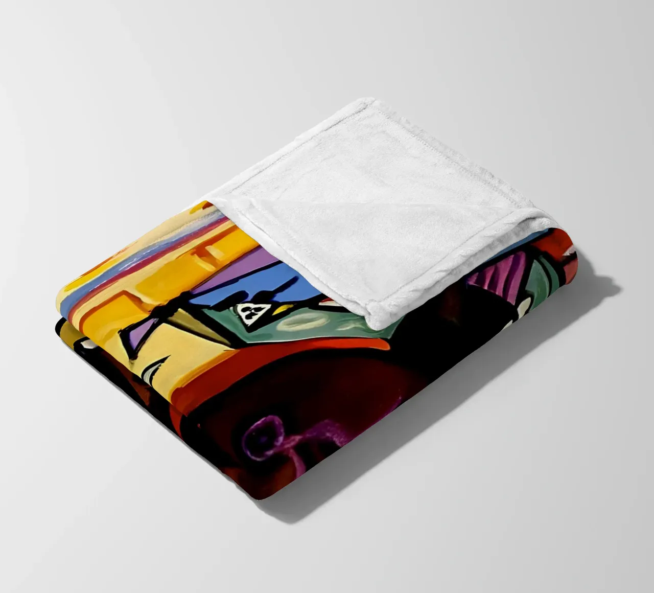 Picasso Scena di corrida Matador cubista dinamico coperta in pile da homdeco