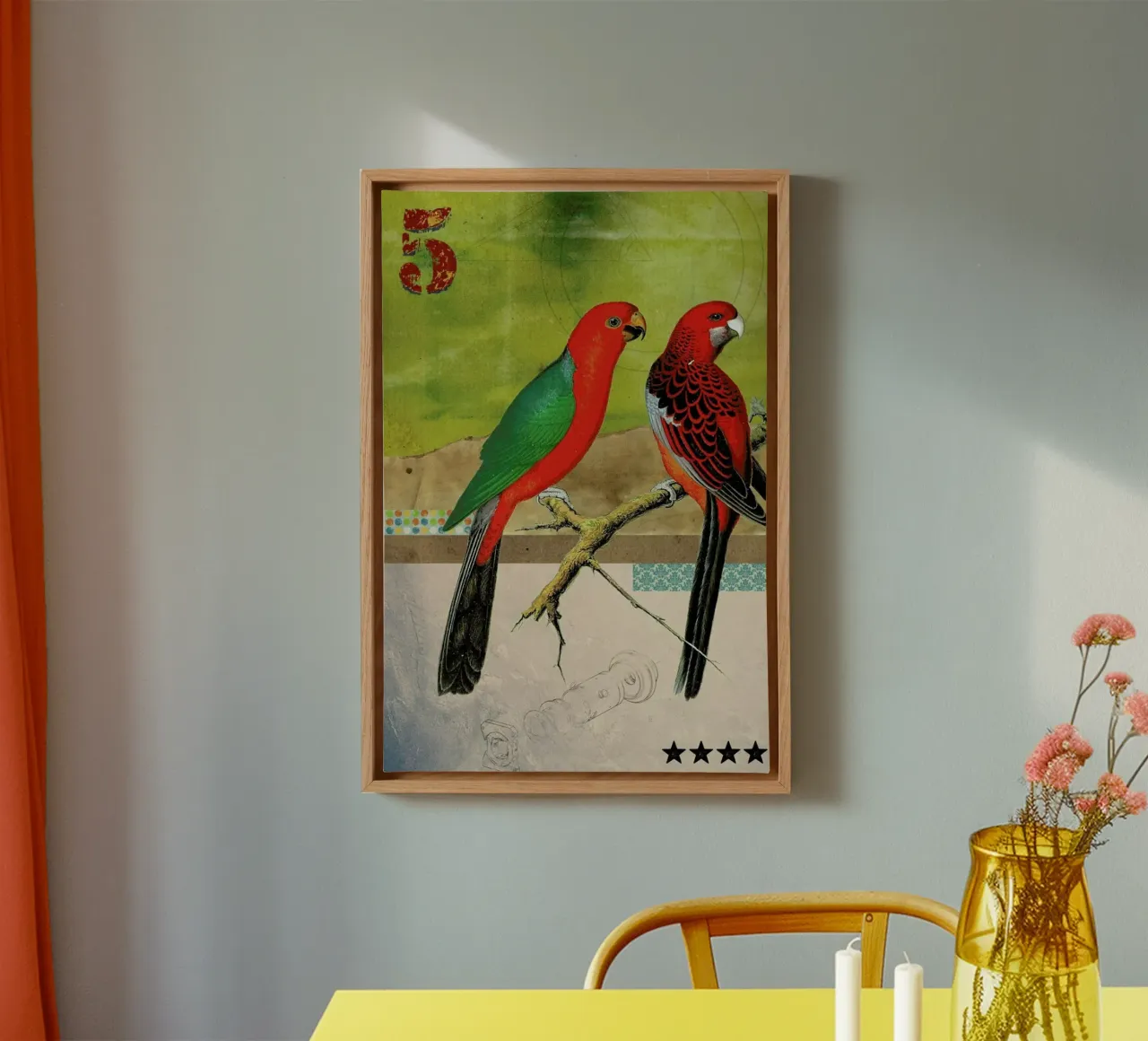 Animals: Birds tela con Cornice a cassetta da Elo Marc