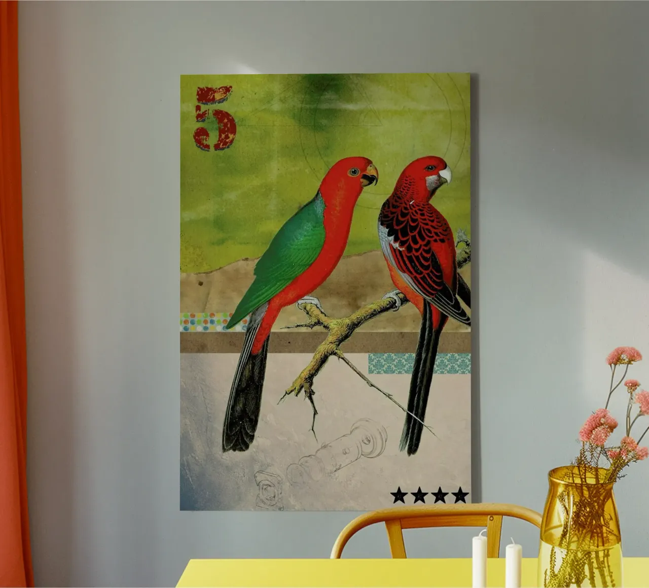Animals: Birds tela con Cornice a cassetta da Elo Marc