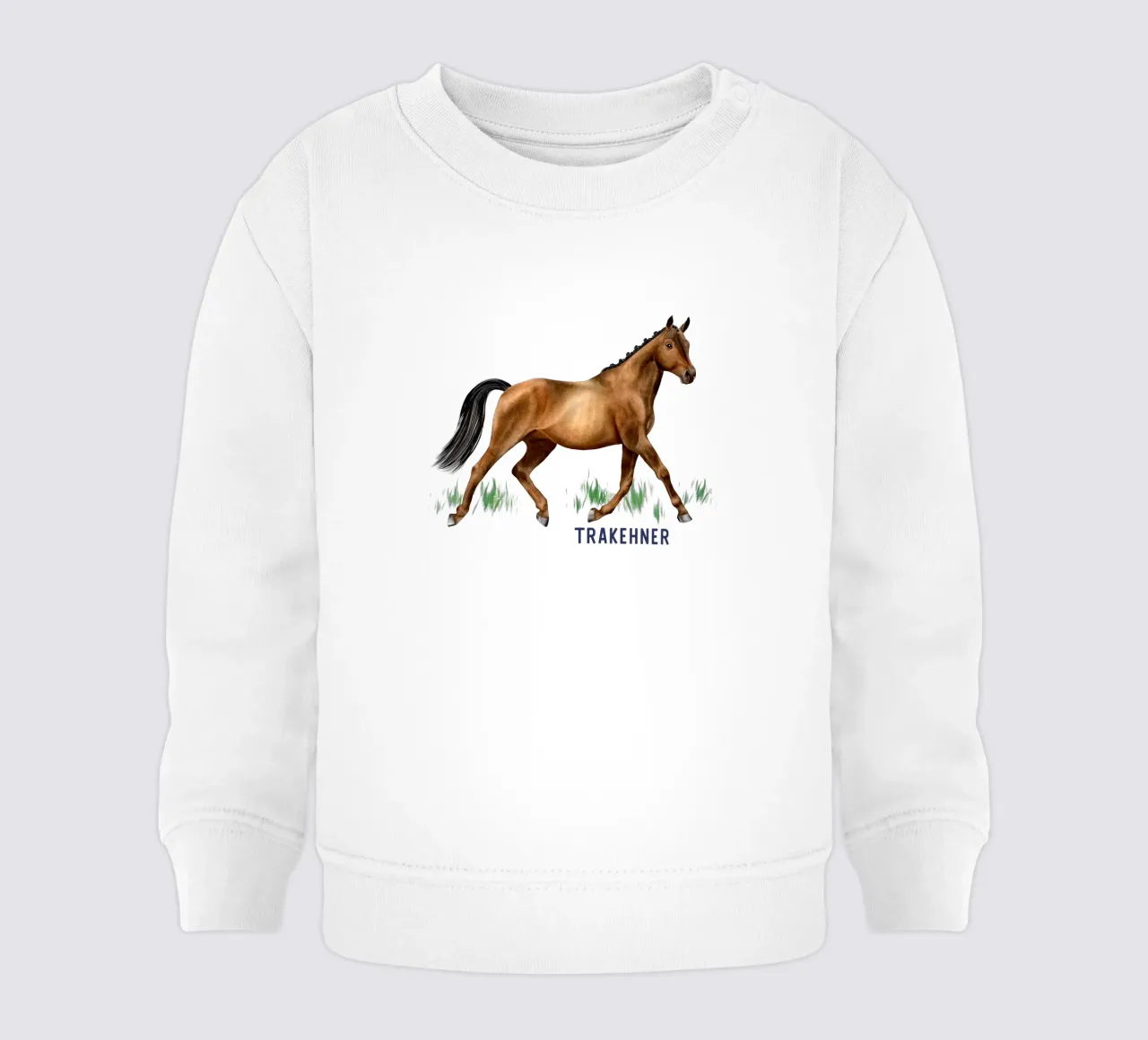 Trakehner sudadera de bebé de Moonlit Illustrations