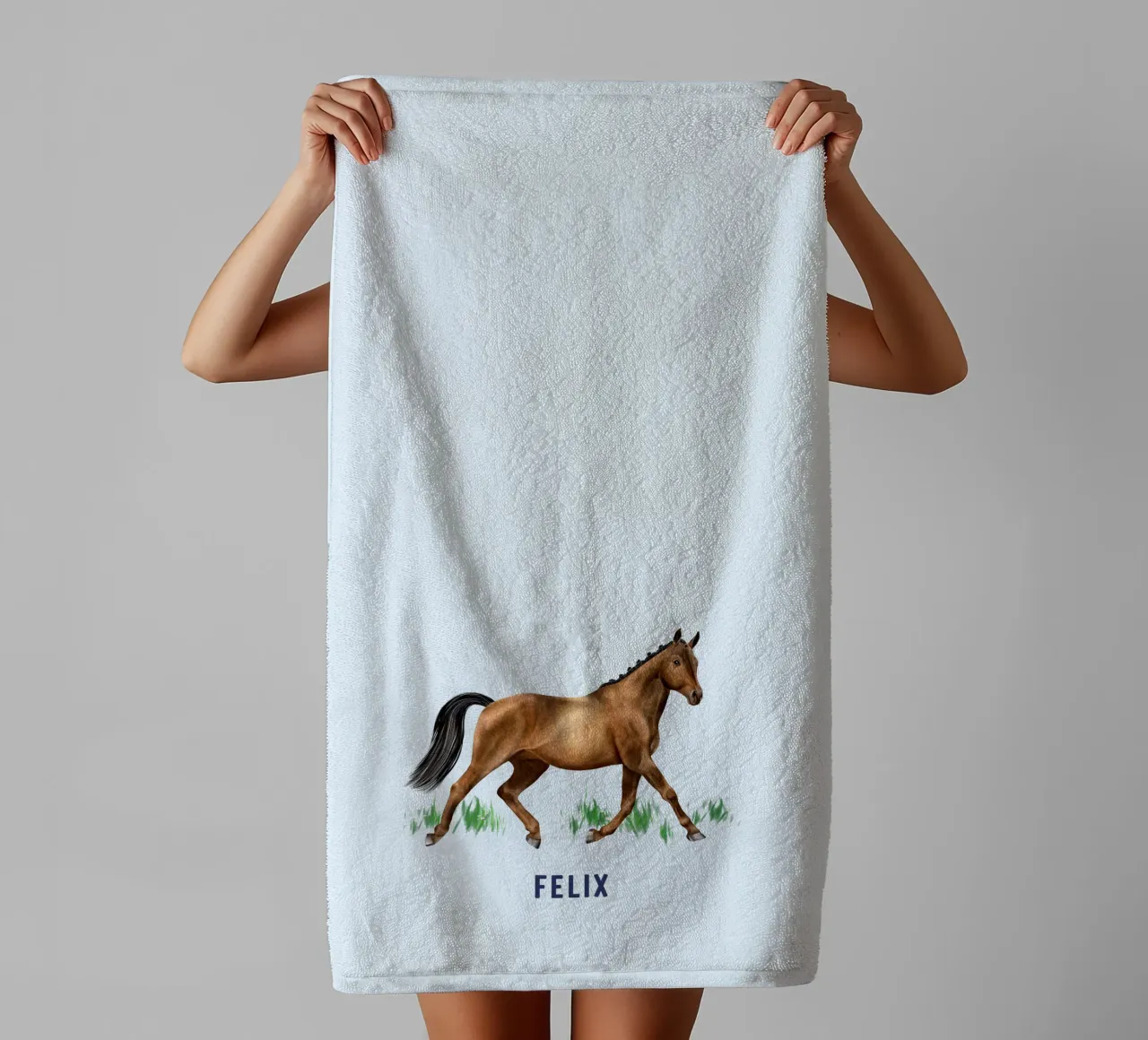 Trakehner towel by Moonlit Illustrations