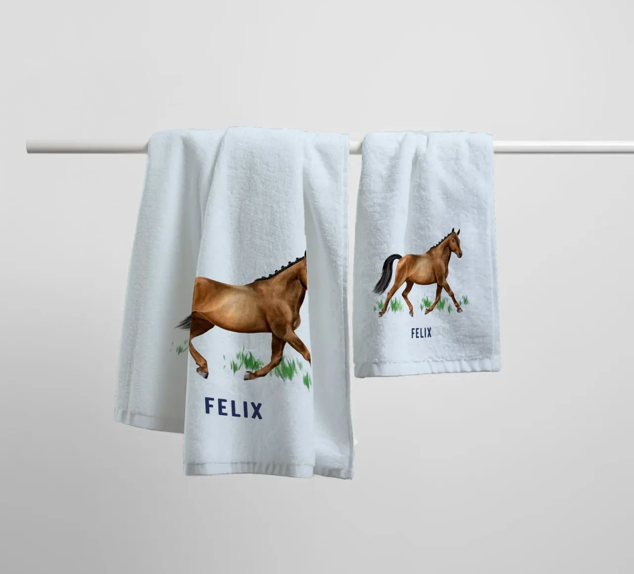 Trakehner towel by Moonlit Illustrations