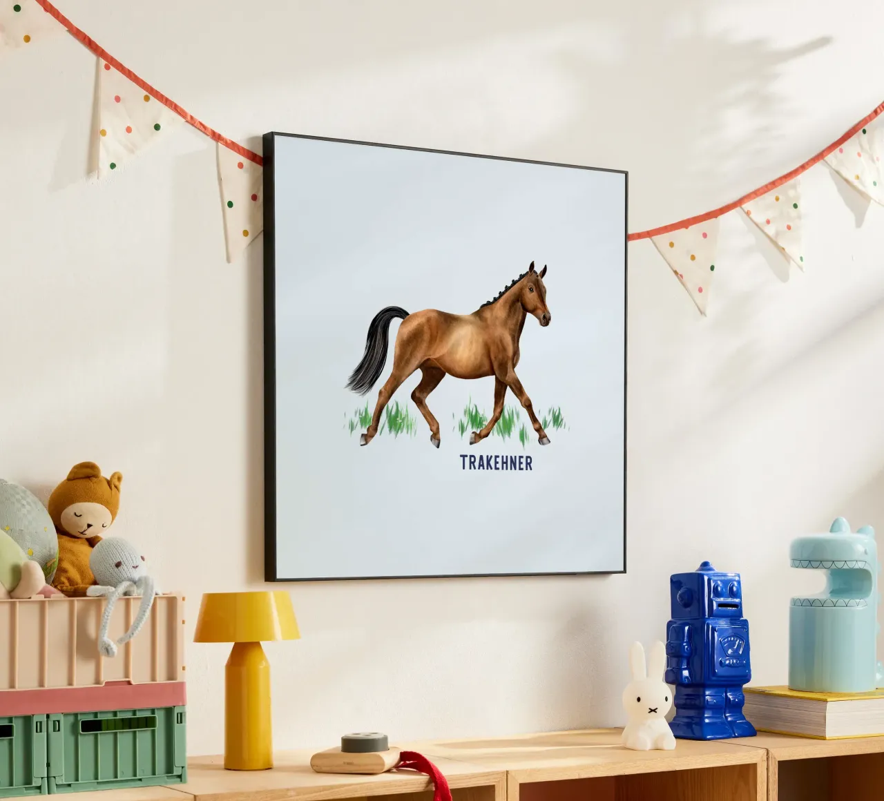 Trakehner alluminio dibond da Moonlit Illustrations