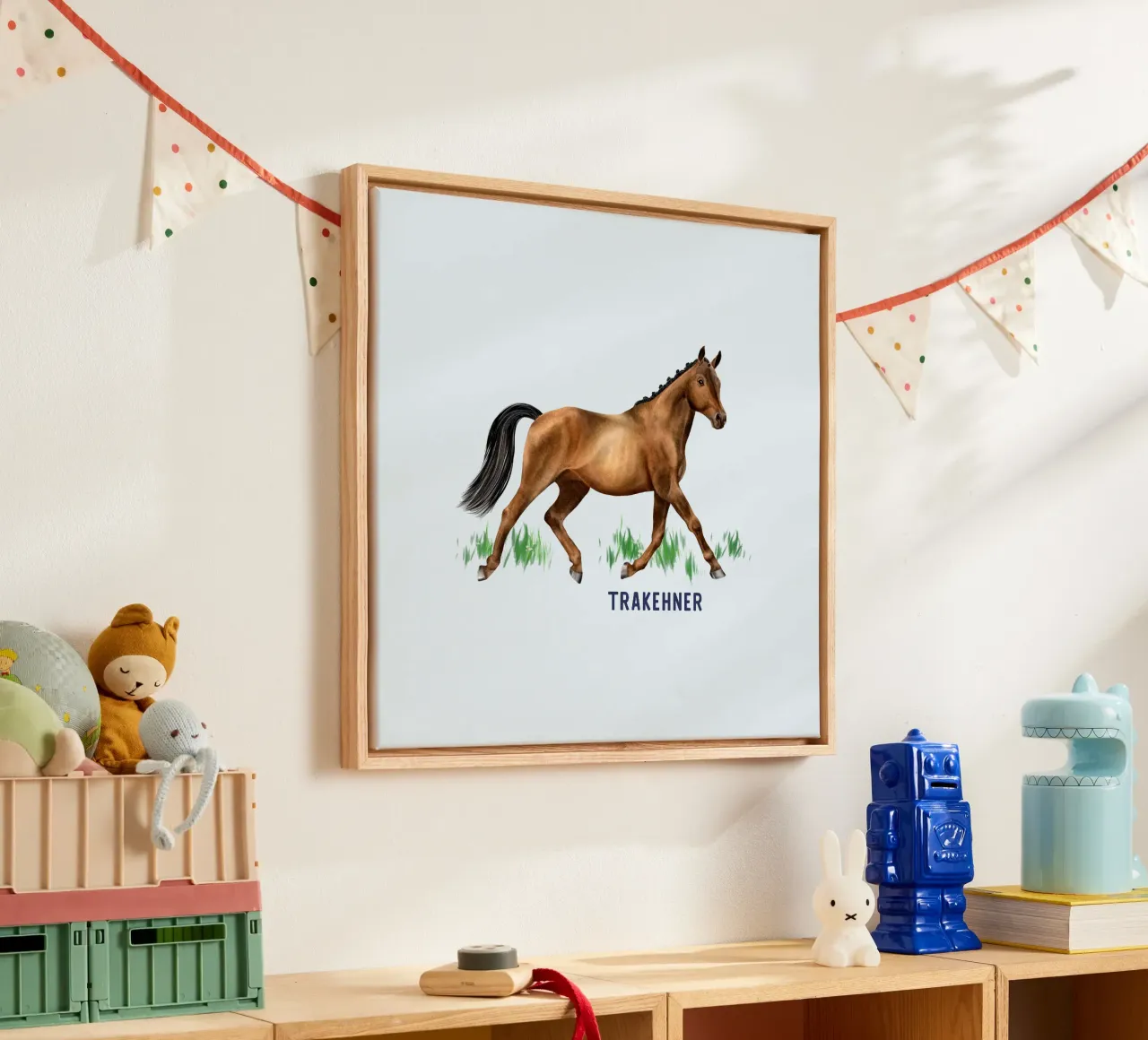 Trakehner tela con Cornice a cassetta da Moonlit Illustrations