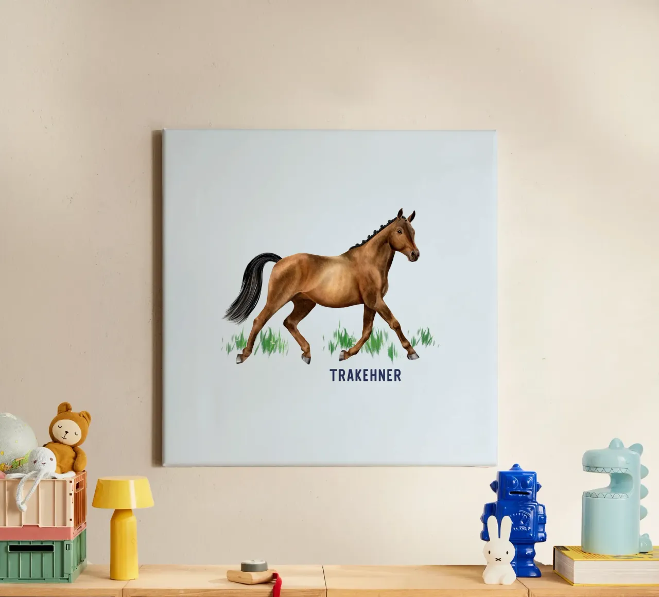 Trakehner tela con Cornice a cassetta da Moonlit Illustrations