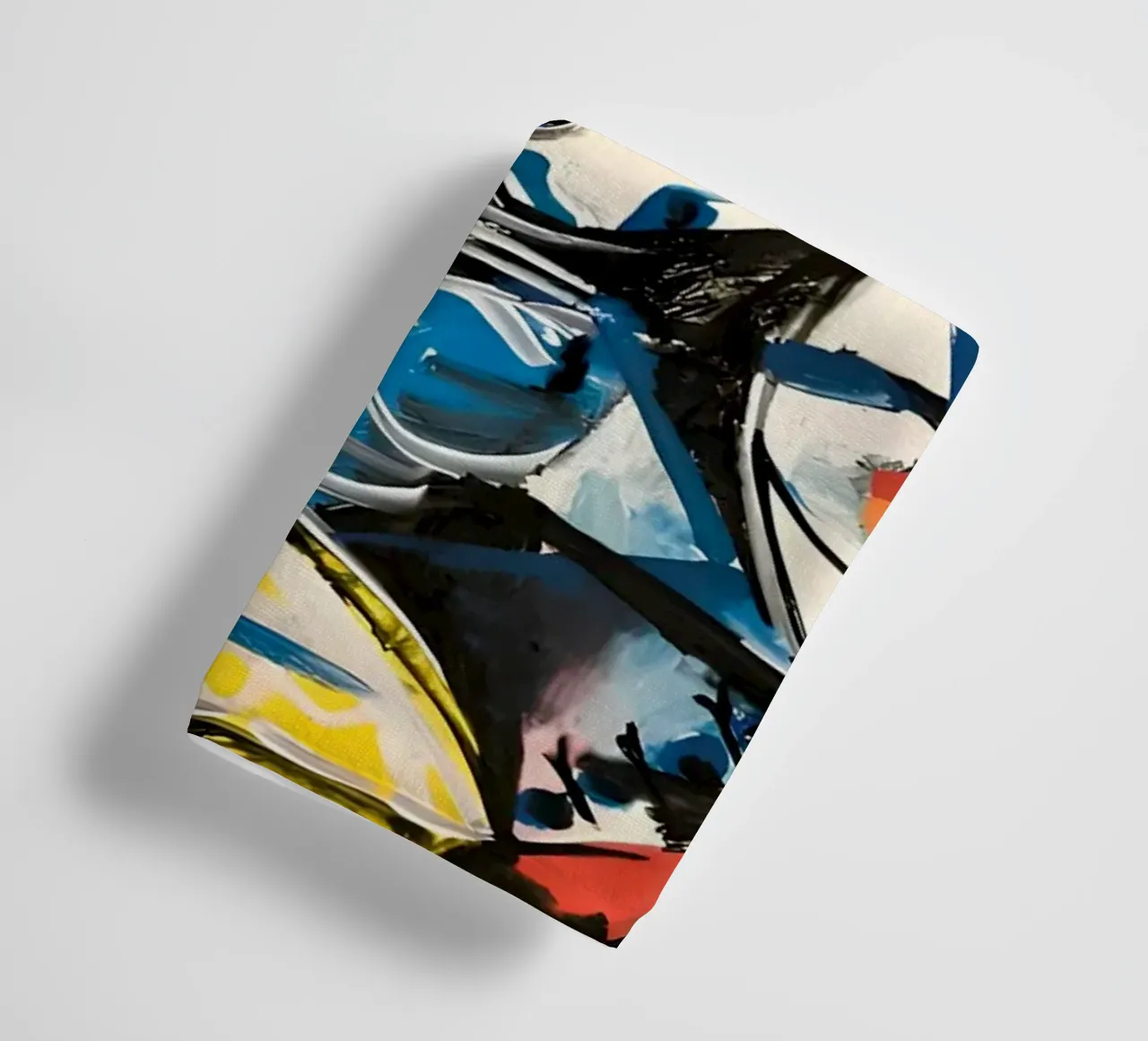 Abstract Expressionist Dynamic Forms Colorful Chaos towel by homdeco