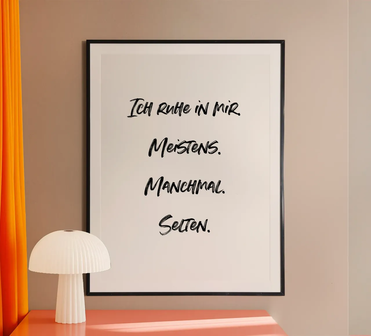 Ich ruhe in mir | minimalistic design | typography carta hahnemühle da just typo