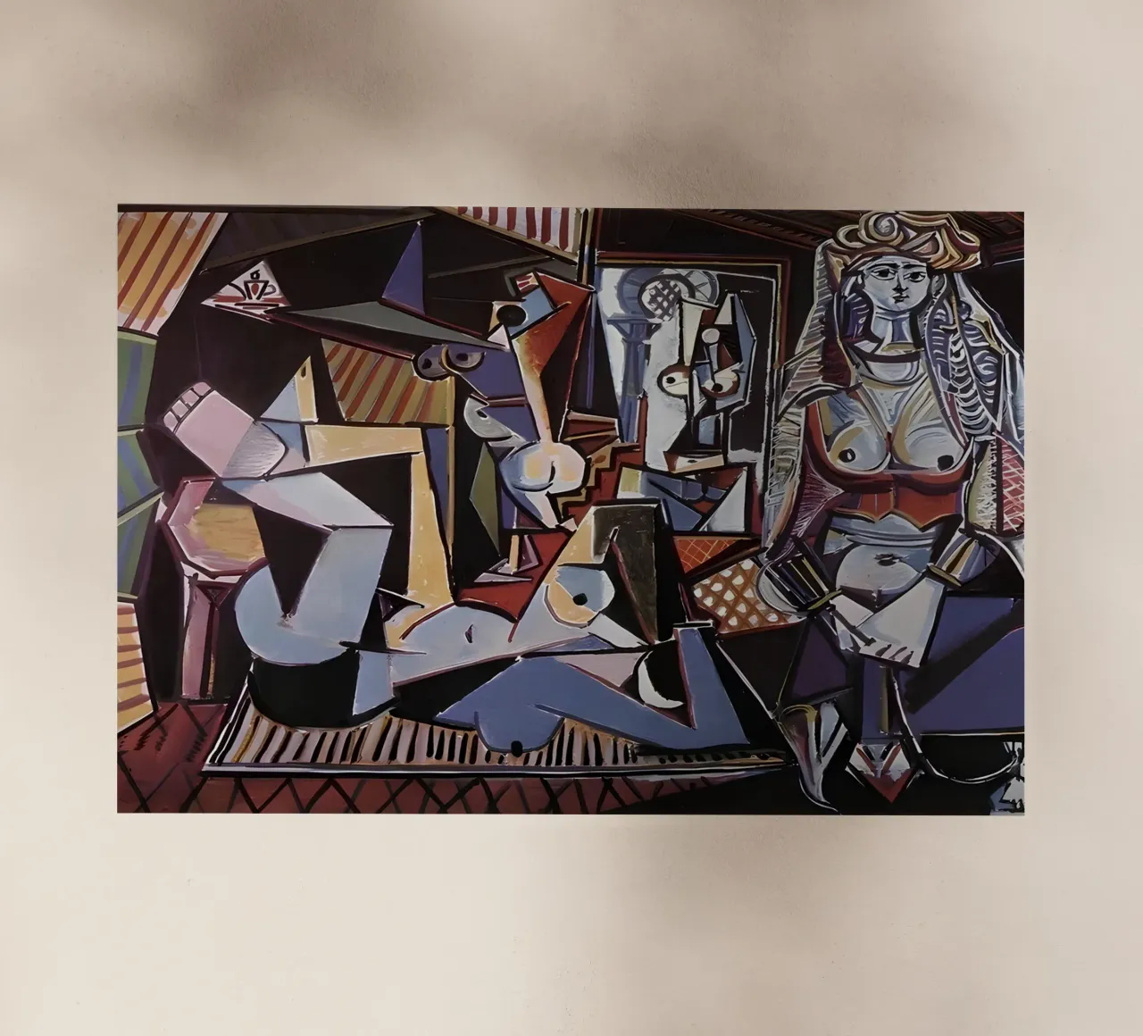 Picasso Les Femmes d'Alger Capolavoro cubista pellicola backlit da homdeco