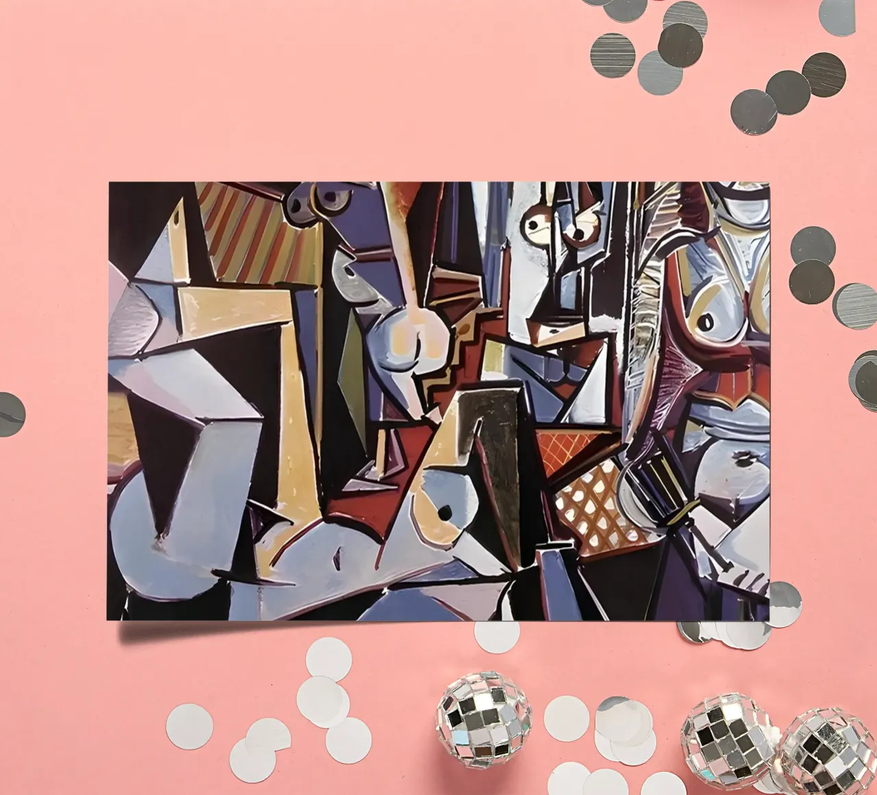 Picasso Die Frauen von Algier Cubist Masterpiece Stickerbogen von homdeco