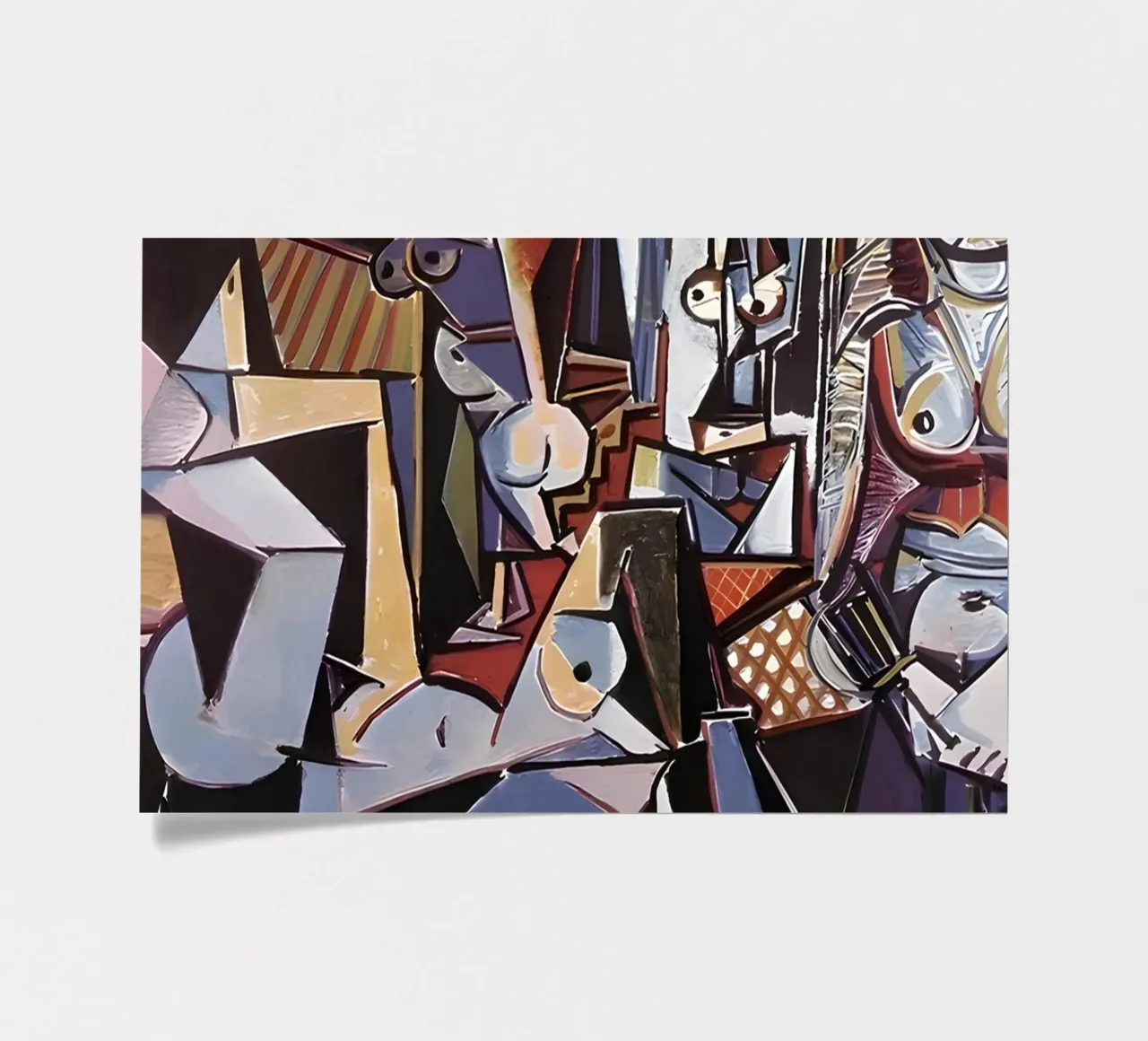 Picasso Die Frauen von Algier Cubist Masterpiece Stickerbogen von homdeco