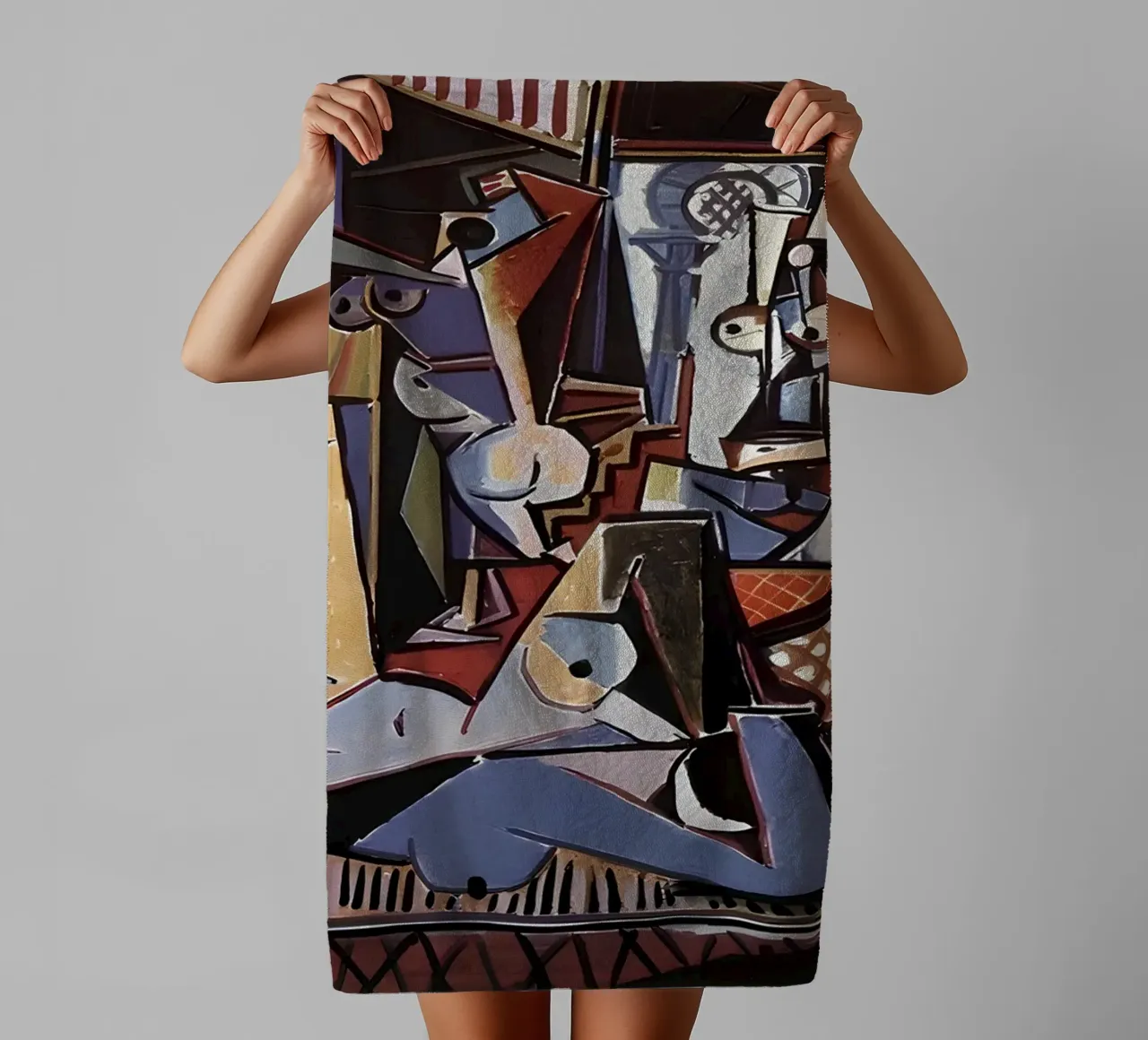 Picasso Les Femmes d'Alger Cubist Masterpiece towel by homdeco