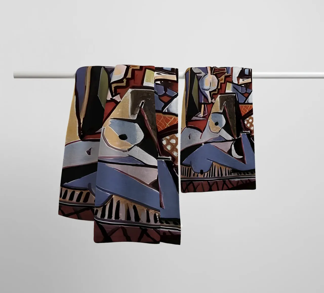 Picasso Les Femmes d'Alger Cubist Masterpiece towel by homdeco