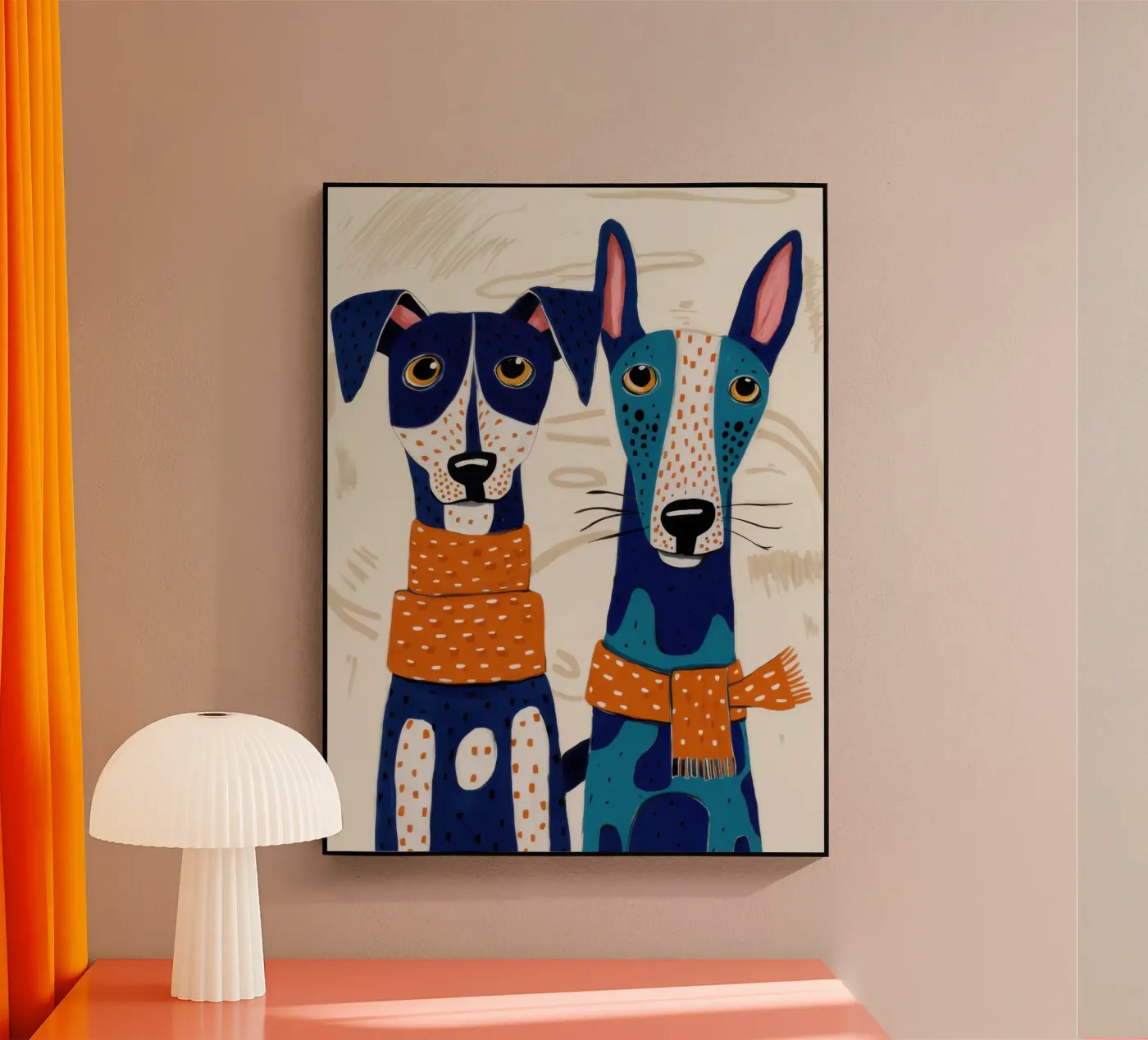 Dapper Canine Duo acrylic glass by Veil Maya
