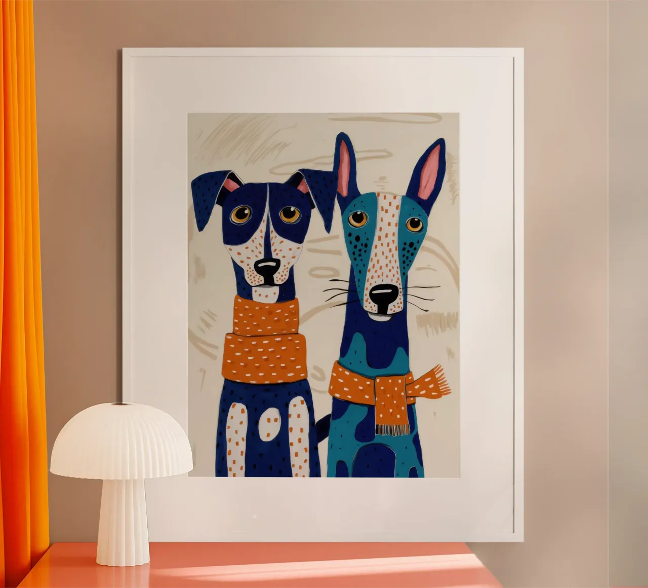 Dapper Canine Duo Poster von Veil Maya