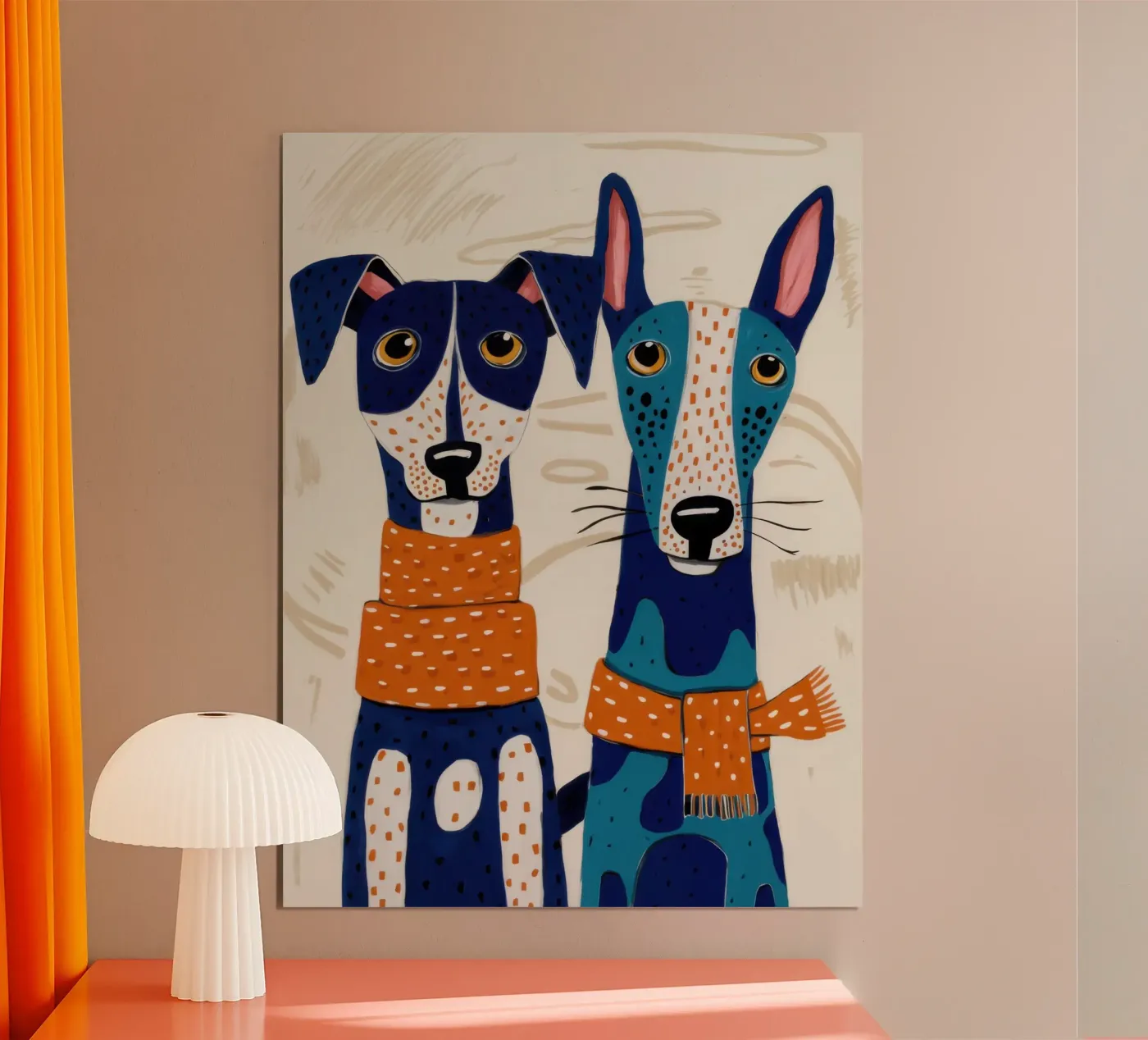 Dapper Hondenduo poster van Veil Maya