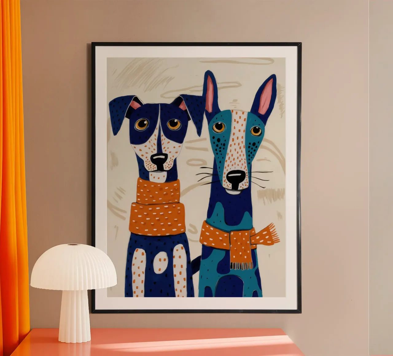 Dapper Canine Duo Poster von Veil Maya