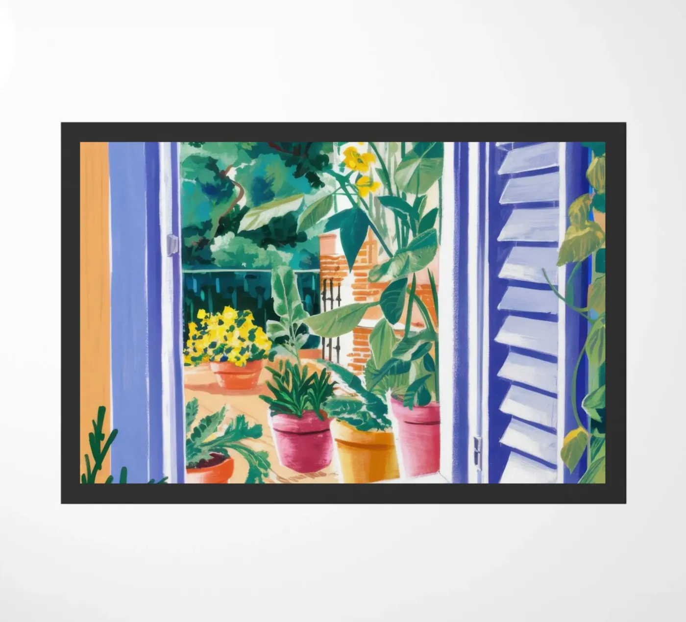 Zonovergoten venstertuin deurmat van Veil Maya