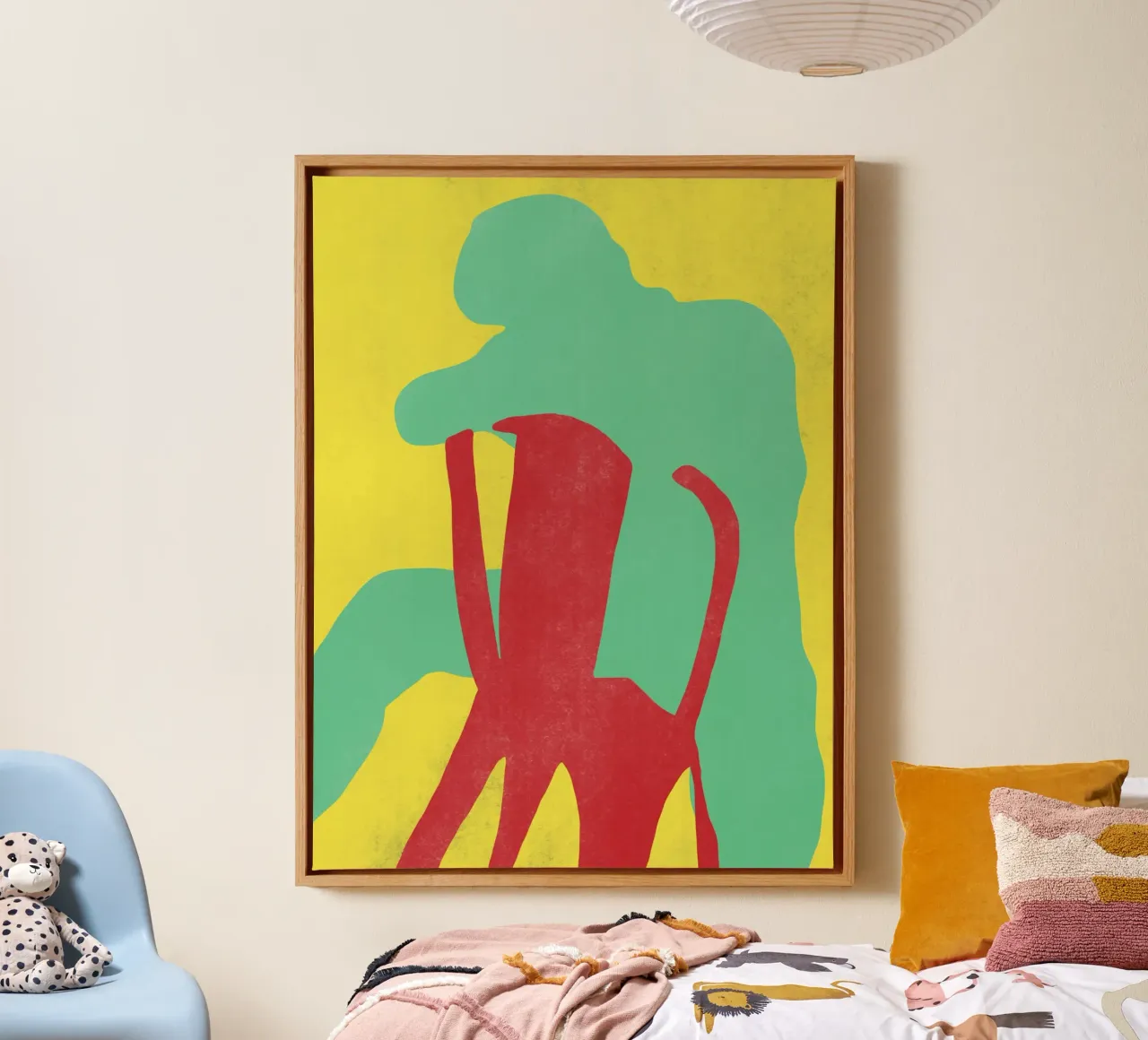 Minimal figure 12 canvas by Little Dean