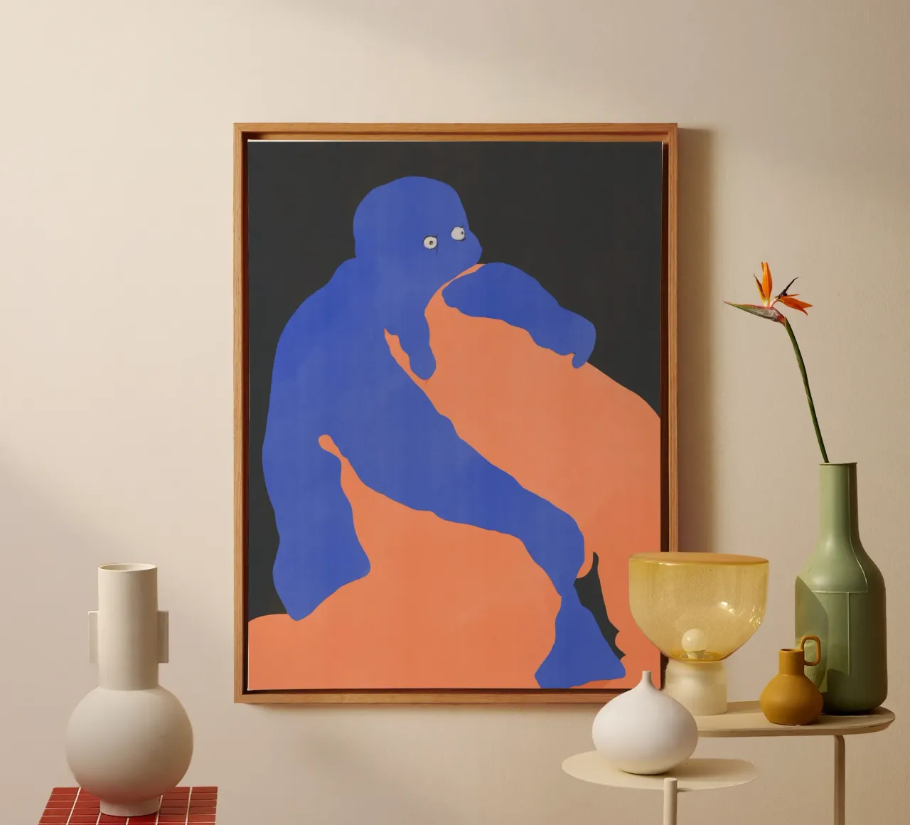 Minimal figure 13 canvas by Little Dean