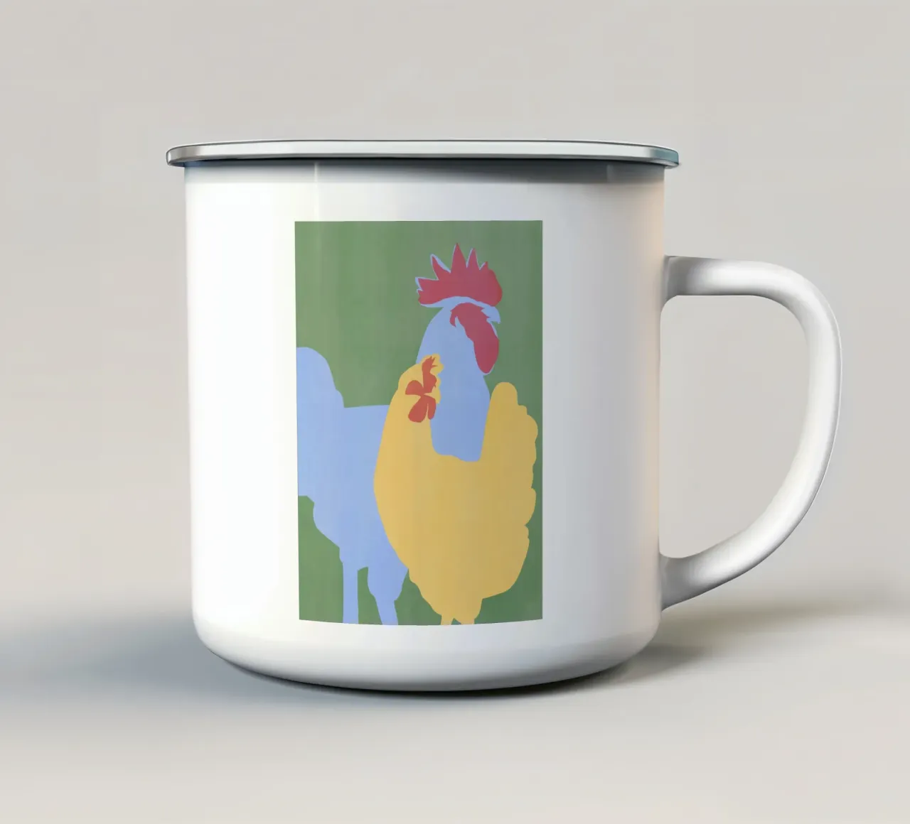 Animale da fattoria tazza in smalto da Little Dean