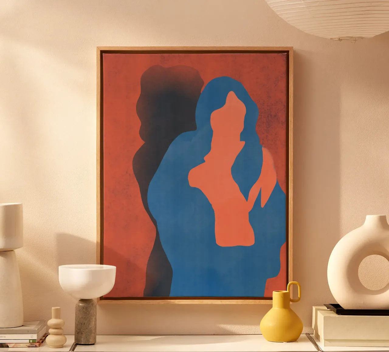 Minimal figure 14 canvas by Little Dean